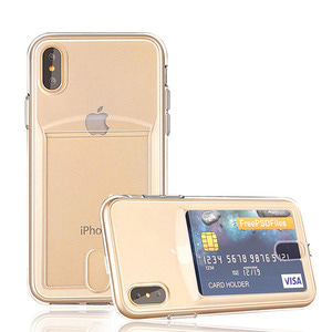 틴다 아이폰6S 카드포켓 투명 젤리 케이스